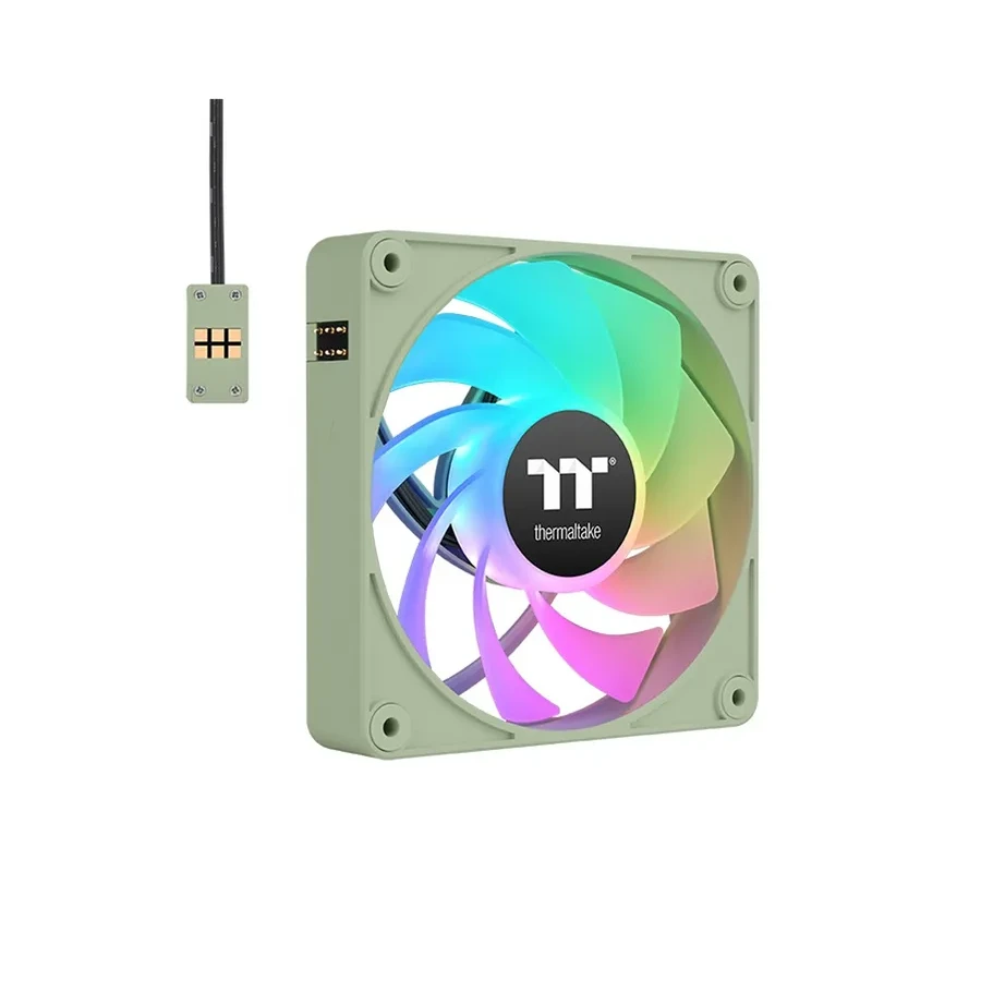 Вентилятор корпуса Thermaltake CT140 ARGB Matcha Green 3 pack, 140мм — 3