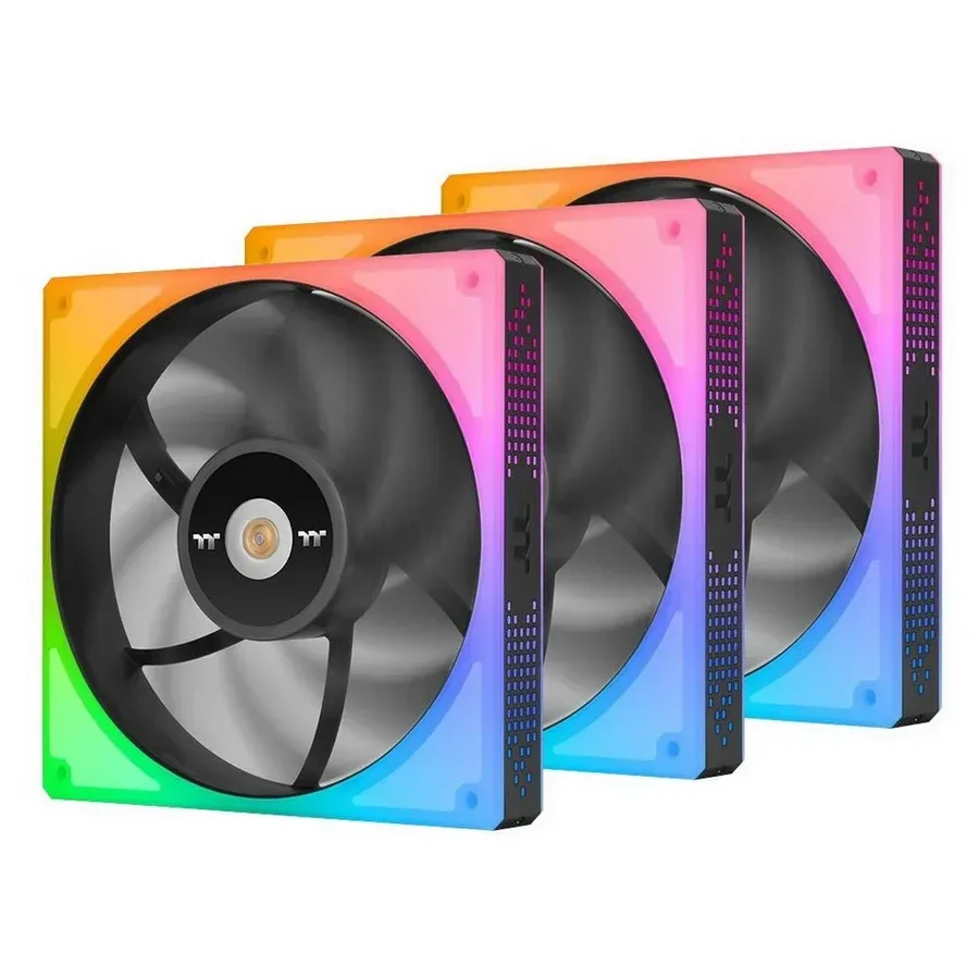 Комплект вентиляторов Thermaltake TOUGHFAN 14 RGB, 140 мм, 500-2000 об/мин, чёрные, 3 шт — 2