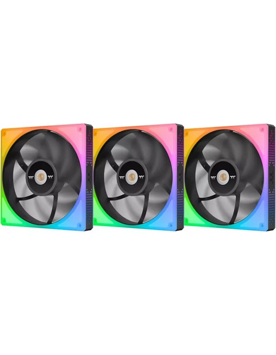 Комплект вентиляторов Thermaltake TOUGHFAN 14 RGB, 140 мм, 500-2000 об/мин, чёрные, 3 шт — 4