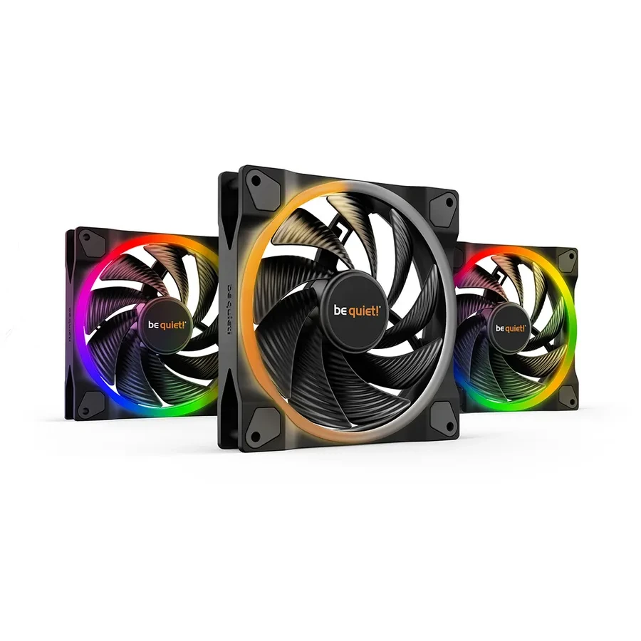 Вентилятор корпуса Be quiet! Light Wings 120мм 3 pack, чёрный