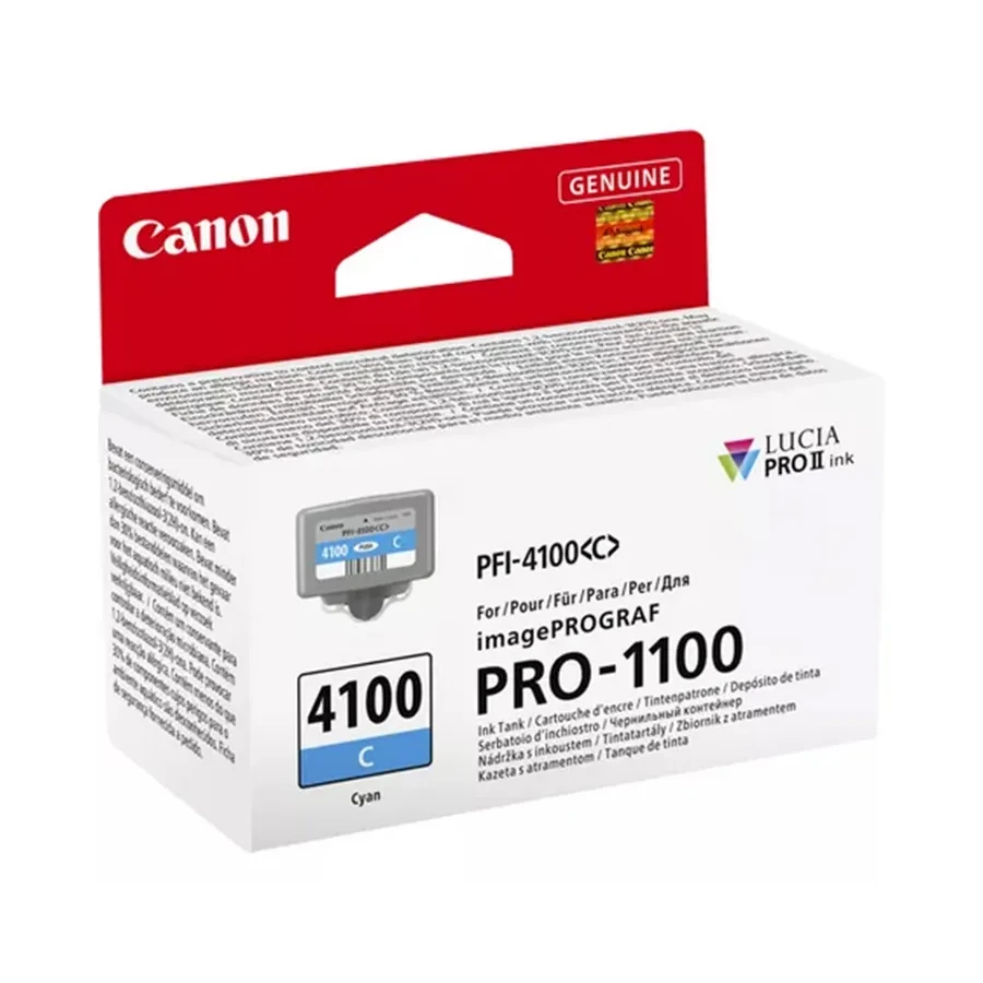 Чернильный картридж Canon PFI-4100 Cyan, 80 мл — 2
