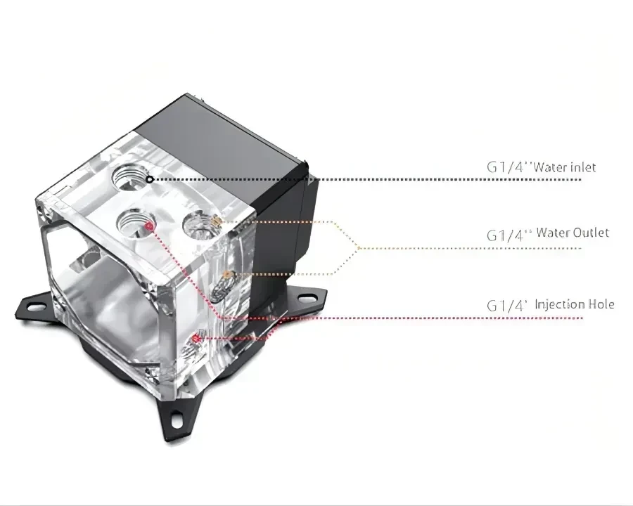 Водоблок Bykski CPU-XPR-DDC-I для процессора — 3