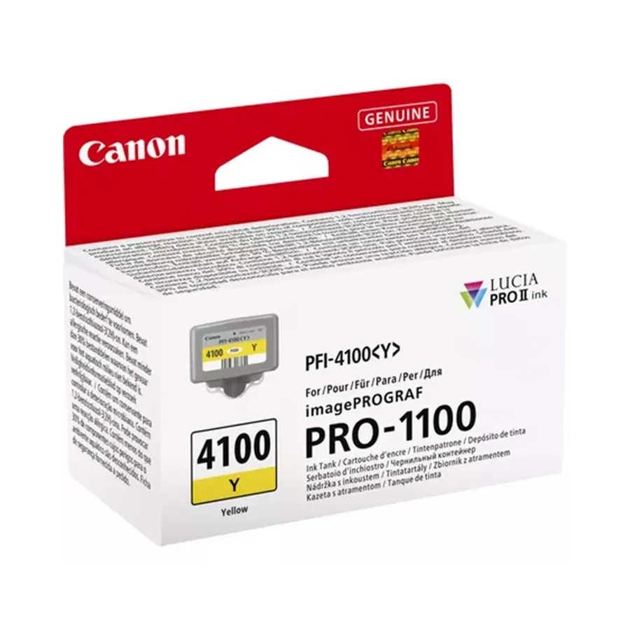 Чернильный картридж Canon PFI-4100 Yellow, 80 мл — 2