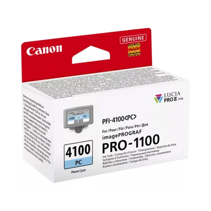 Чернильный картридж Canon PFI-4100 Photo Cyan, 80 мл — 2