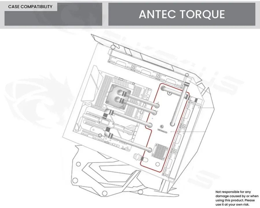 Система жидкостного охлаждения Plata Bykski RGV-Antec-TE-P Antec Torque + nasos — 4