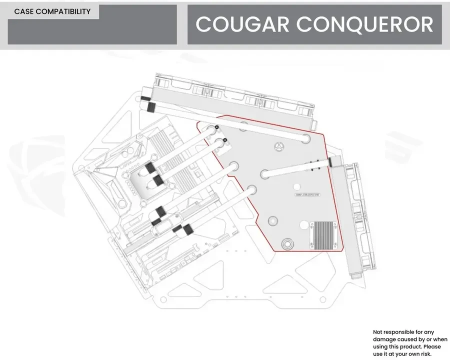 Система жидкостного охлаждения Plata Bykski RGV-CG-ZFZ-P COUGAR CONQUER + nasos — 4