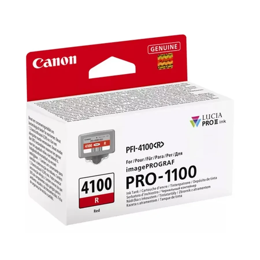 Чернильный картридж Canon PFI-4100 Red, 80 мл — 2