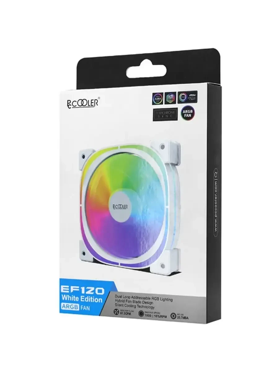 Вентилятор корпуса 12см PCCooler EF-120 ARGB W — 3