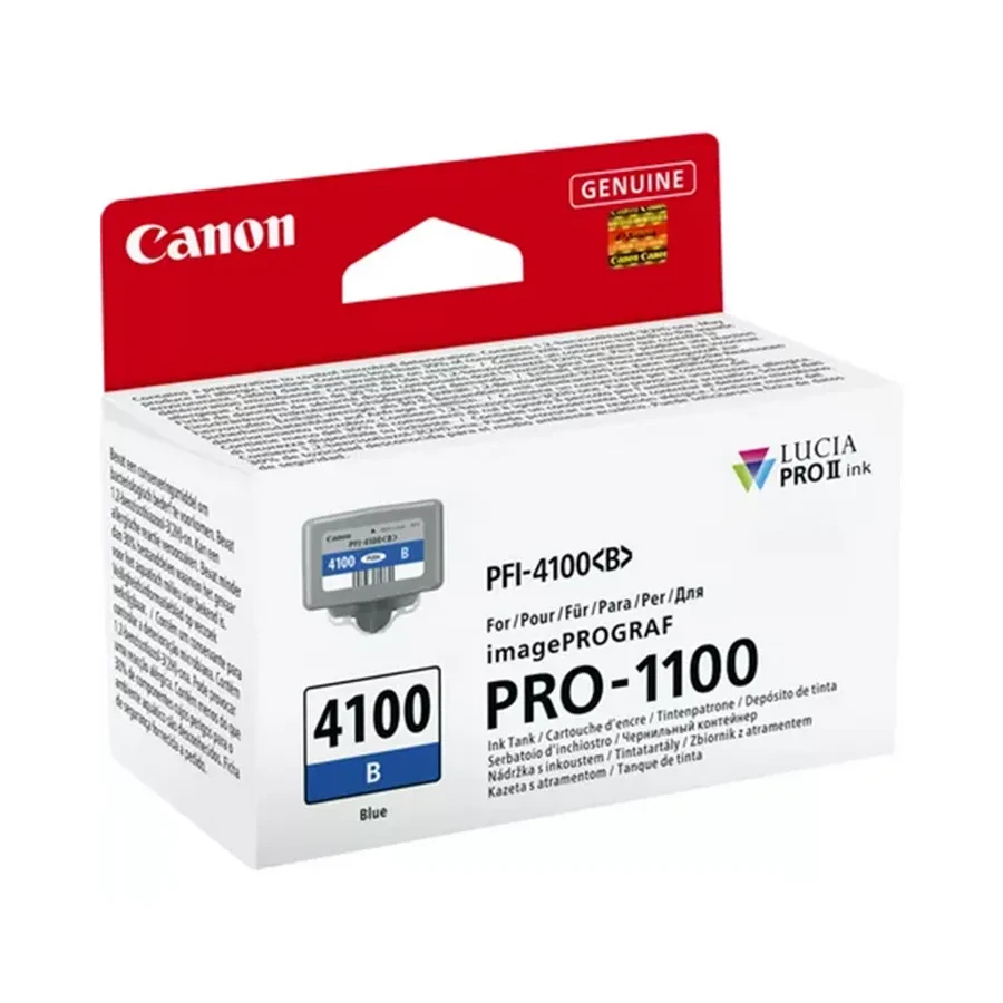 Чернильный картридж Canon PFI-4100 Blue, 80 мл — 2