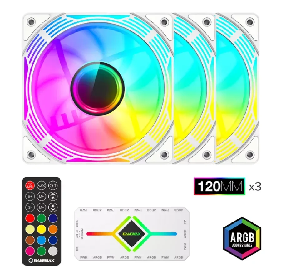 Вентилятор GameMax FN12A-C8I-W