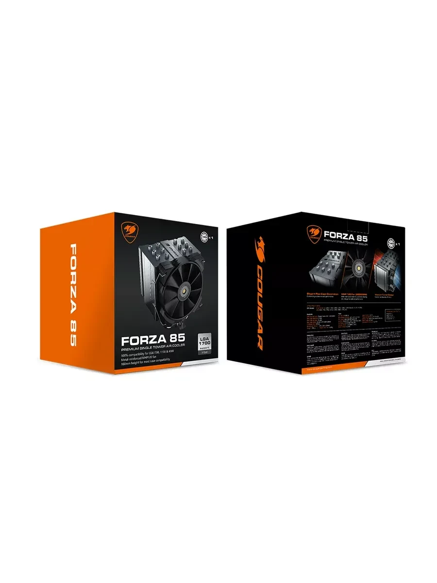 Воздушное охлаждение Cougar Forza 85, 220W, 120mm, чёрное — 3