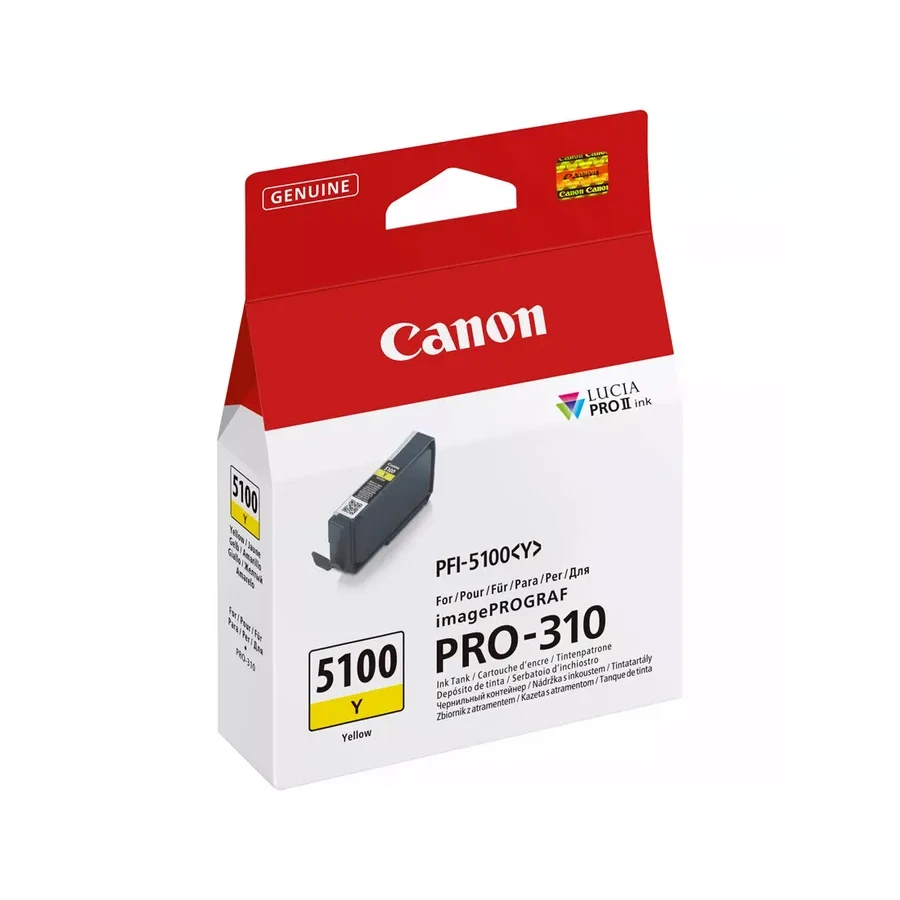 Чернильный картридж Canon PFI-5100 Yellow, 14 мл