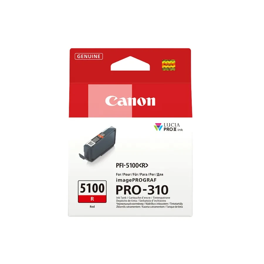 Чернильный картридж Canon PFI-5100 Red, 14 мл — 2