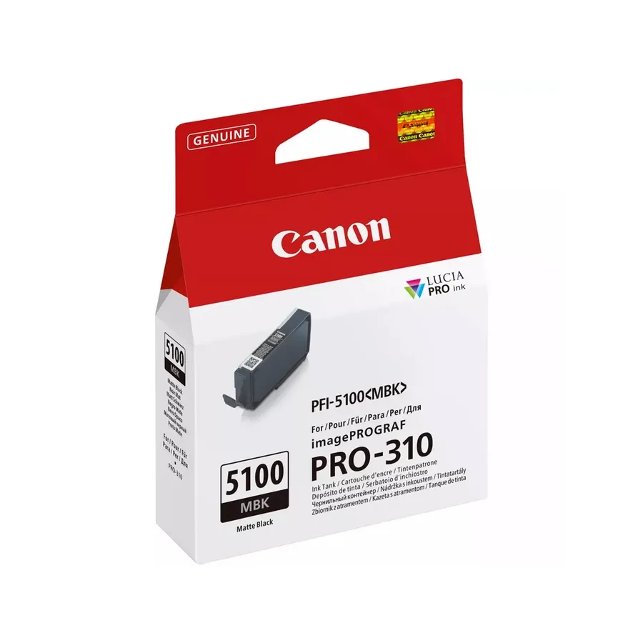 Чернильный картридж Canon PFI-5100 Matte Black, 14 мл