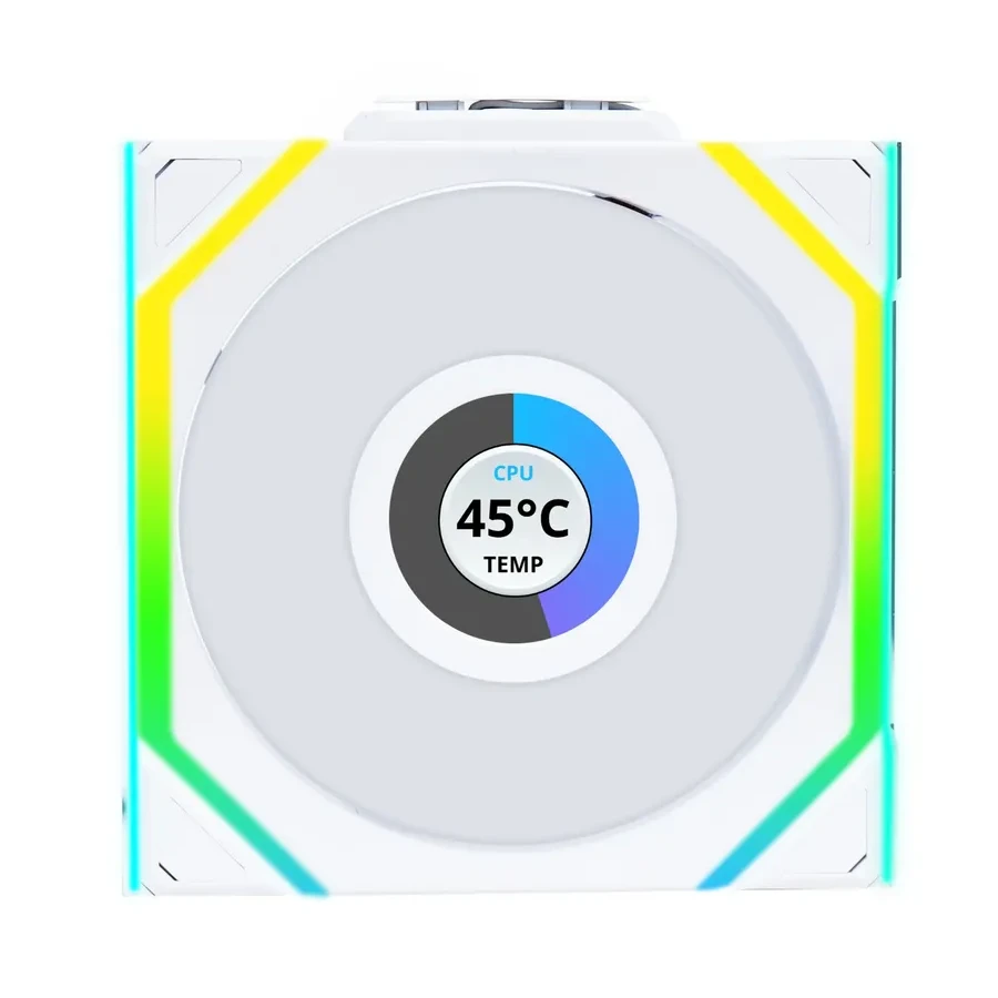 Вентилятор Lian Li UNI FAN SL LCD Reverse Blade, 3x120mm, Белый — 2