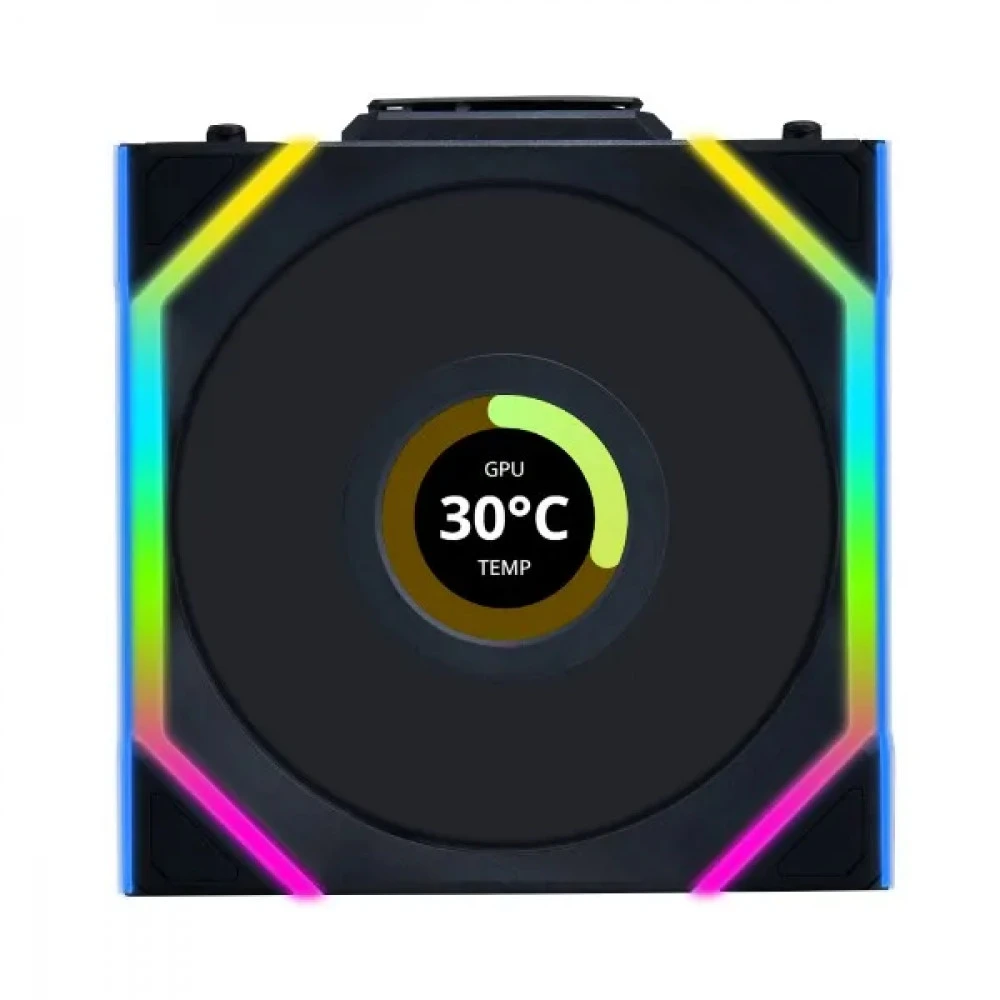Вентилятор Lian Li UNI FAN SL WIRELESS LCD 120 Black, Reverse Blade — 5
