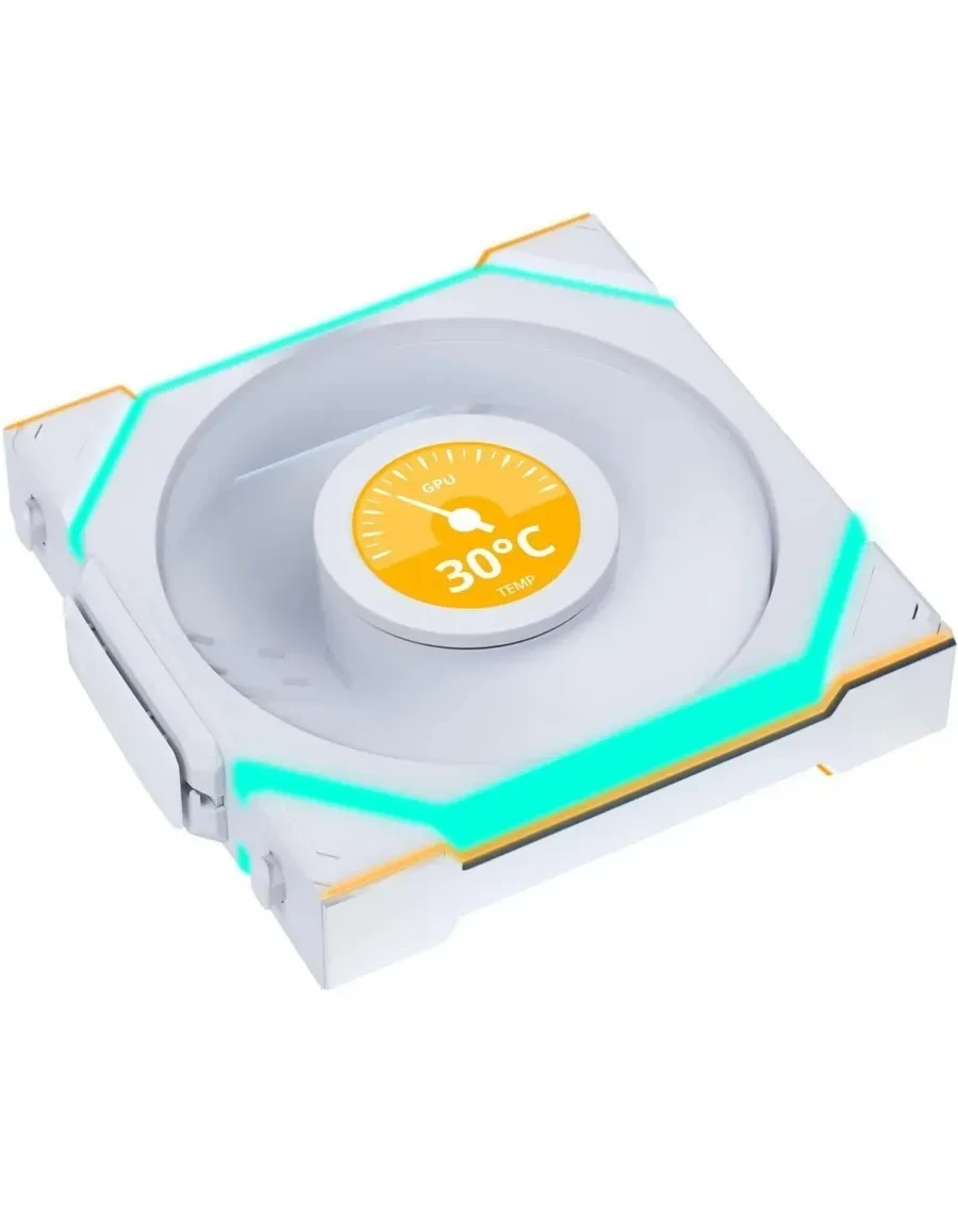 Вентилятор Lian Li UNI FAN SL WIRELESS LCD 120 White, Reverse Blade — 2