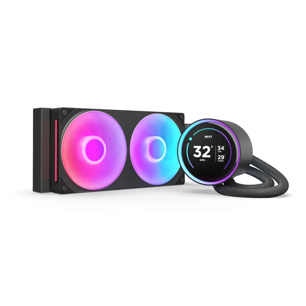 Водяное охлаждение NZXT Kraken Elite 240 RGB V2, 2×120mm