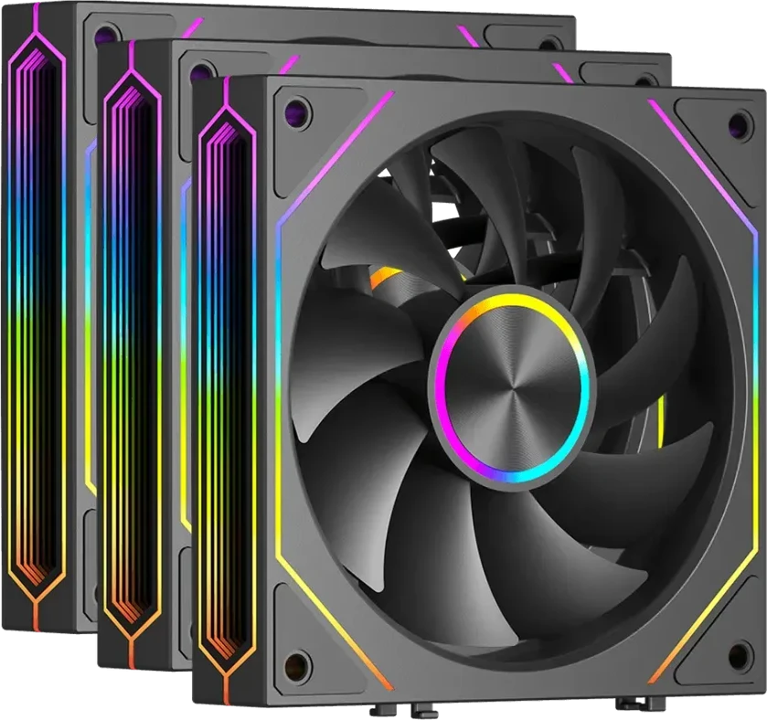Корпусный вентилятор PCCooler F3 X120 3x120mm ARGB Black