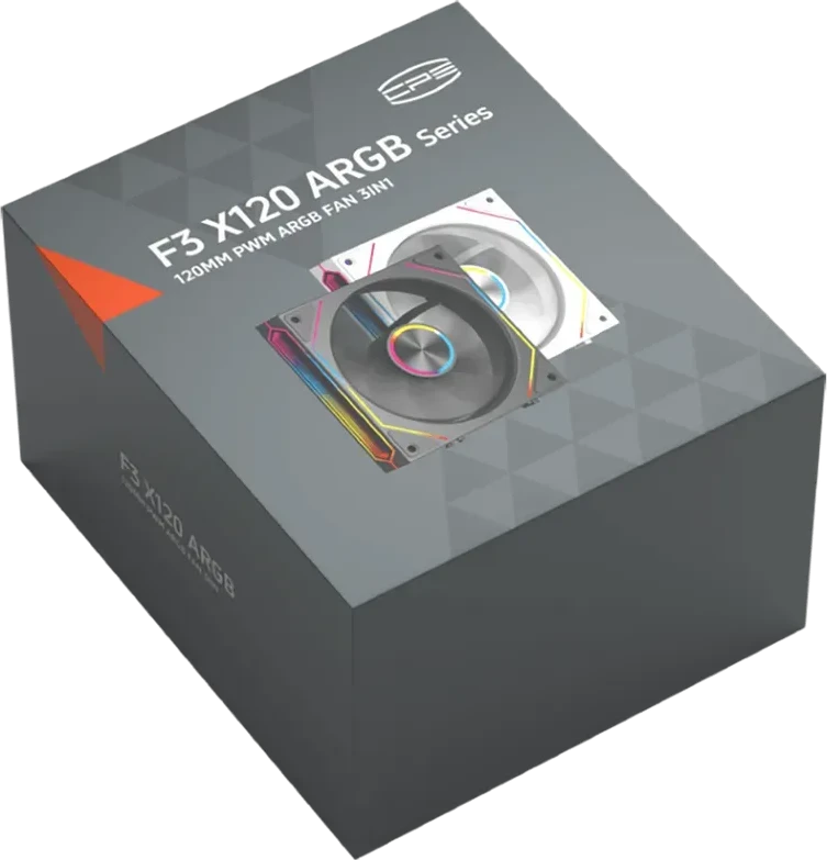 Корпусный вентилятор PCCooler F3 X120 3x120mm ARGB Black — 4