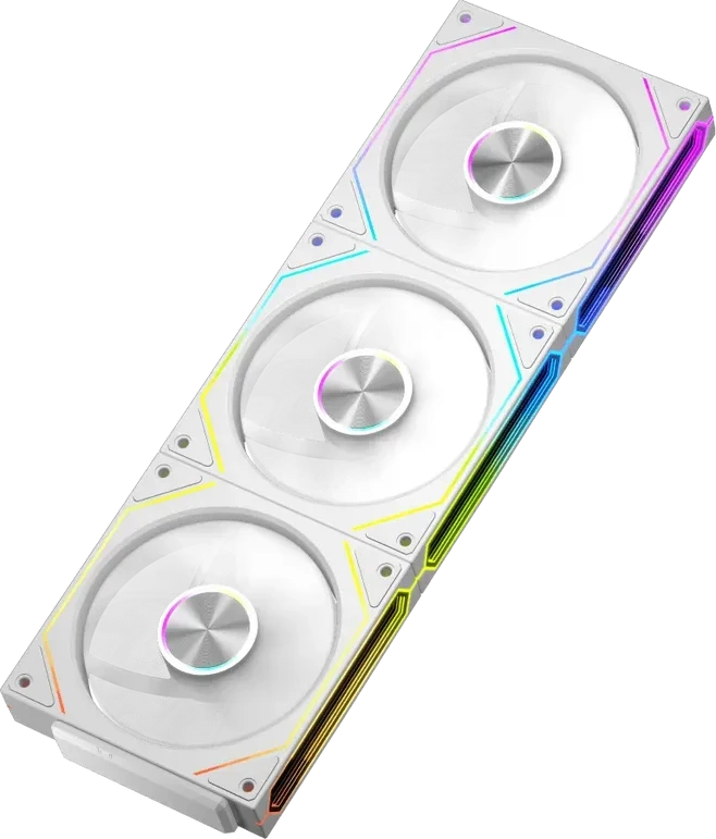 Корпусный вентилятор PCCooler F3 X120R 120mm ARGB White — 3