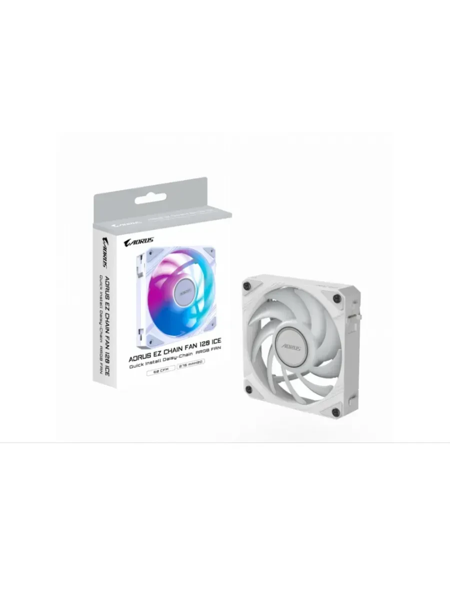 Корпусный вентилятор Gigabyte ECFAN1201 ICE White
