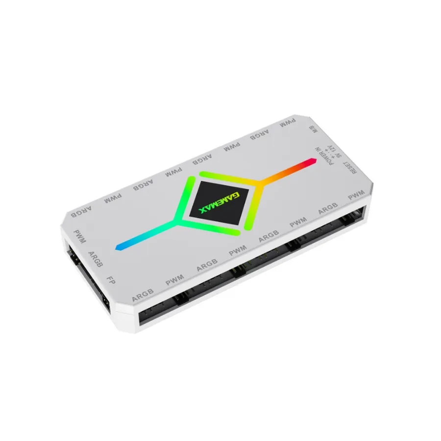 Контроллер подсветки Gamemax V4.0 ARGB+PWM белый — 2