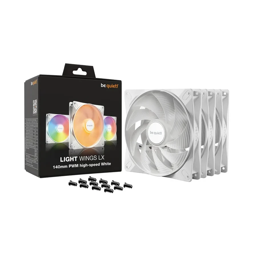 Вентилятор BeQuiet Light Wings LX 140мм 3-Pack белый — 3