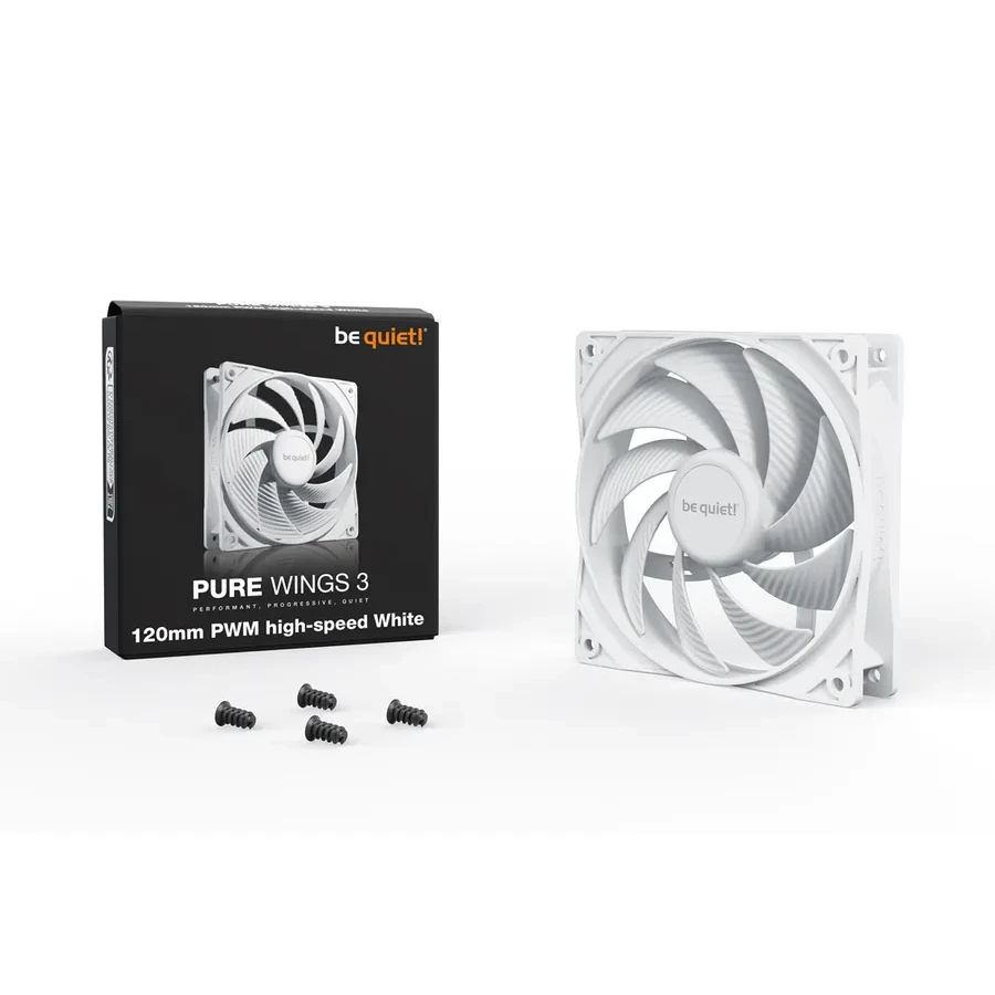 Вентилятор be quiet! Pure Wings 3 PWM High-Speed, 120 мм, 2100 об/мин, белый — 3