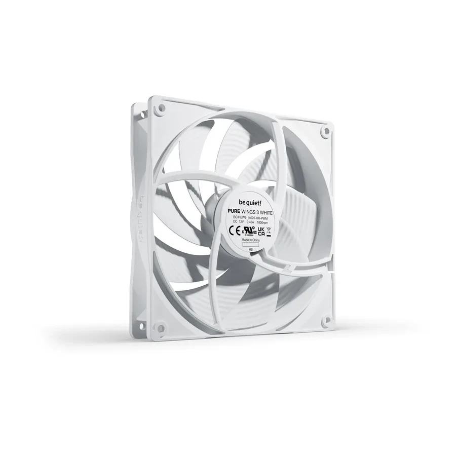 Вентилятор BeQuiet Pure Wings 3 140мм high-speed белый