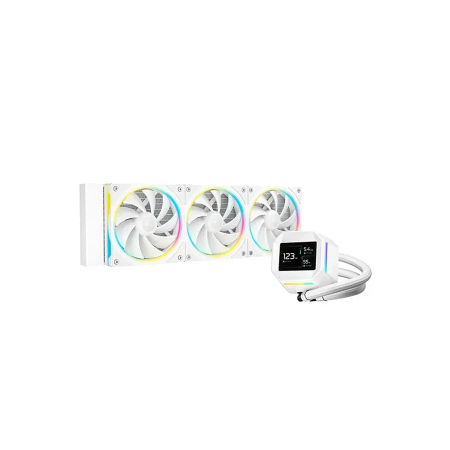 Жидкостное охлаждение Deepcool LM360 WH, 3x120mm