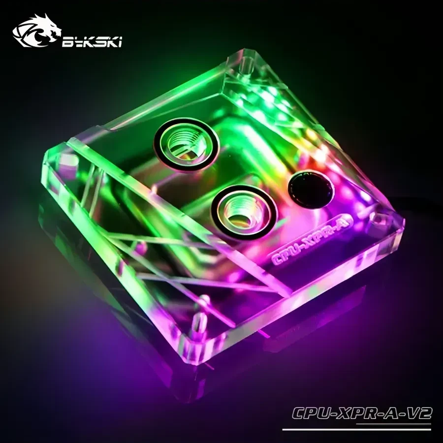 Водяное охлаждение Bykski CPU-XPR-A-V2, RGB, прозрачный — 4