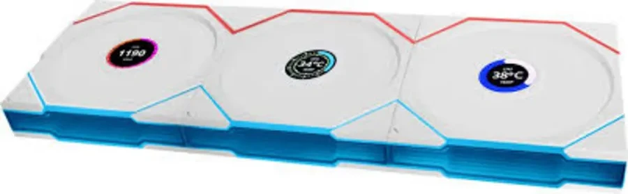 Вентилятор корпуса Lian Li UNI FAN TL120 LCD, 3x120mm, белый