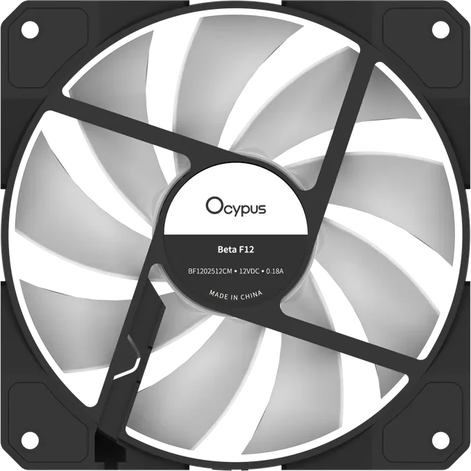 Вентилятор корпуса Ocypus Beta F12, ARGB, 120mm, черный — 5