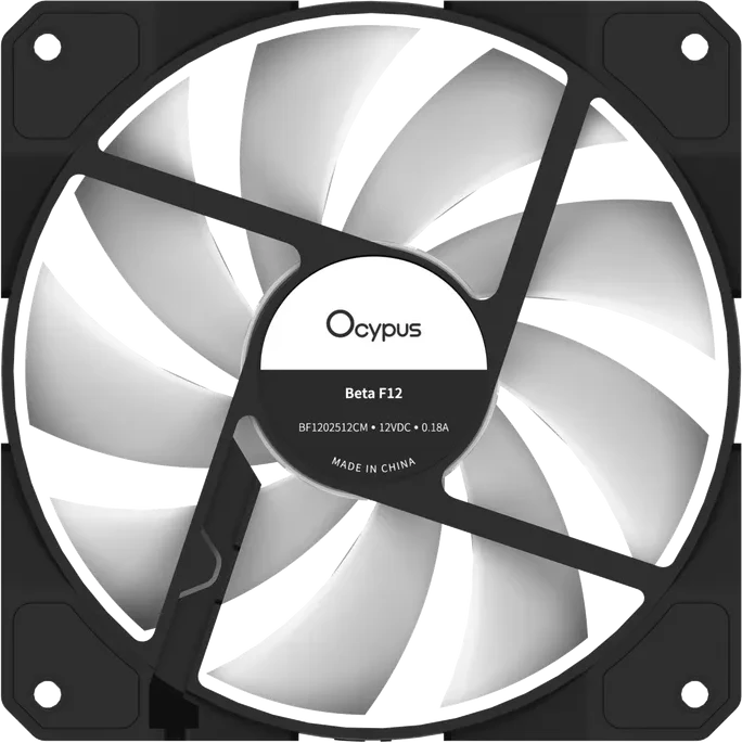 Вентилятор корпуса Ocypus Beta F12, ARGB, 120mm, черный — 5