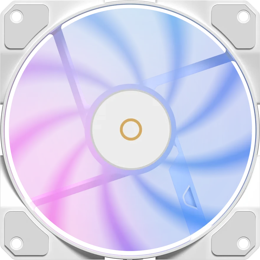 Вентилятор корпуса Ocypus Beta F12, ARGB, 120mm, белый