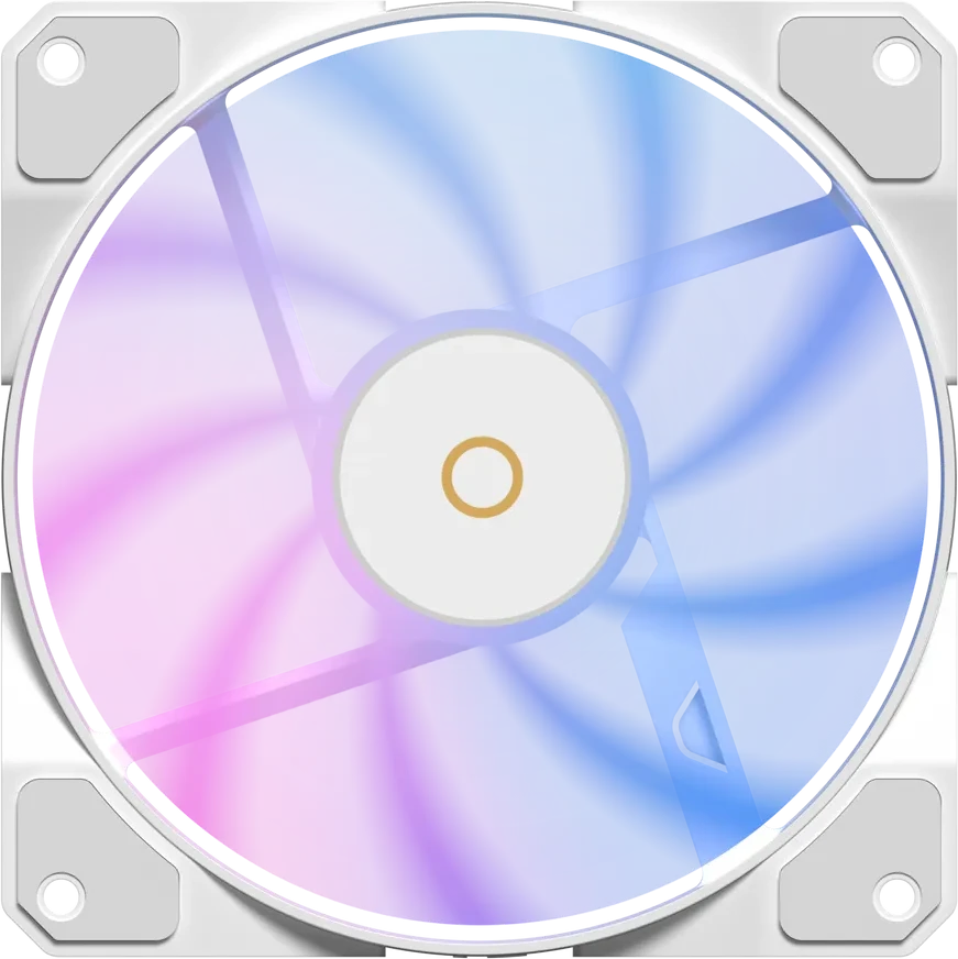 Вентилятор корпуса Ocypus Beta F12, ARGB, 120mm, белый