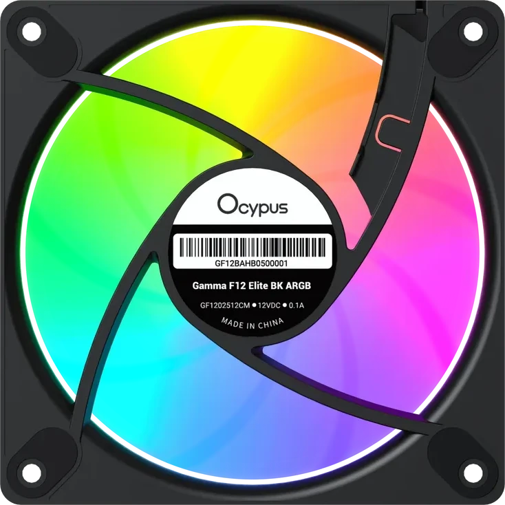 Вентилятор корпуса Ocypus Gamma F12 Elite, ARGB, 120mm, черный — 3