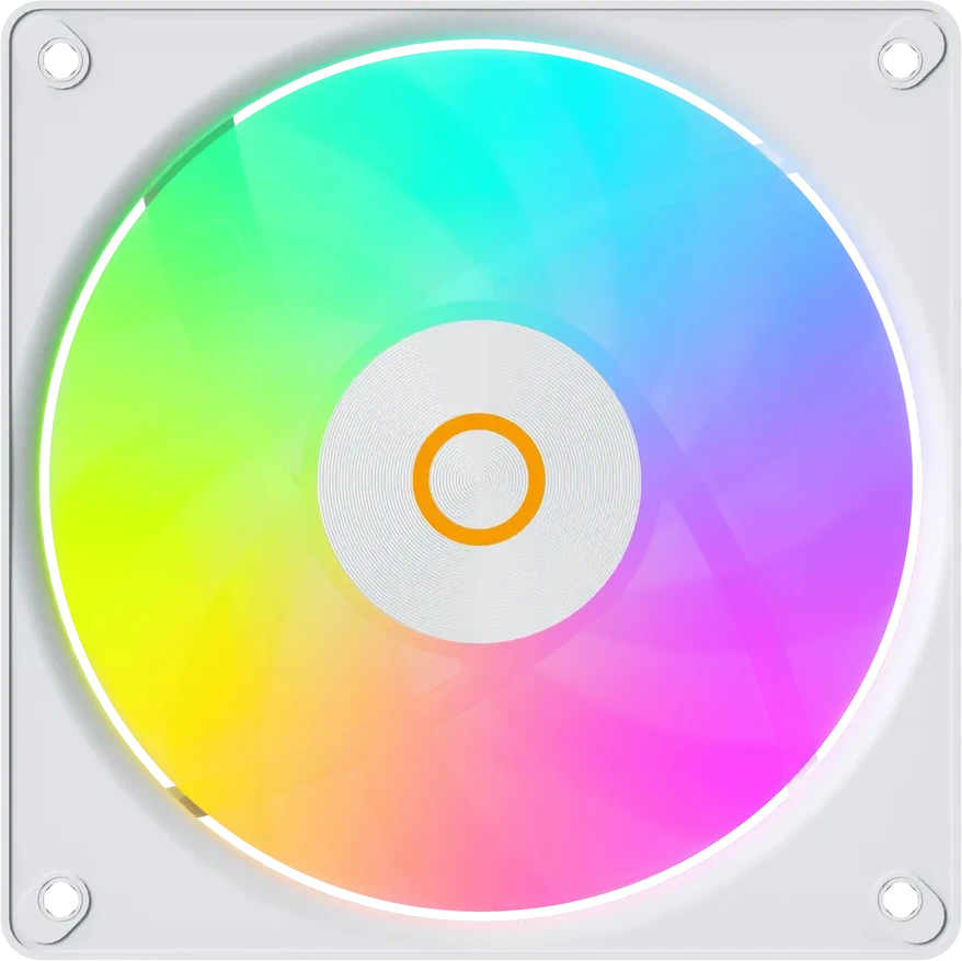 Вентилятор корпуса Ocypus Gamma F12 Elite, ARGB, 120mm, белый