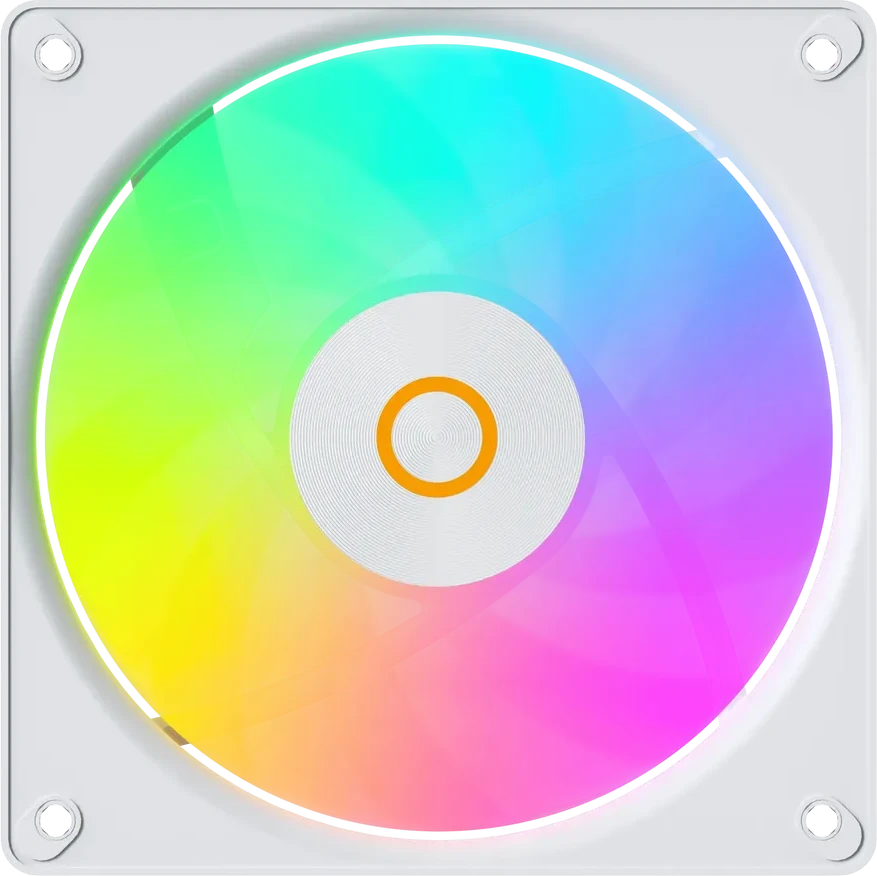 Вентилятор корпуса Ocypus Gamma F12 Elite, ARGB, 120mm, белый