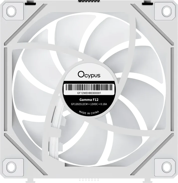 Вентилятор корпуса Ocypus Gamma F12 UNI, ARGB, 3x120mm, белый — 4