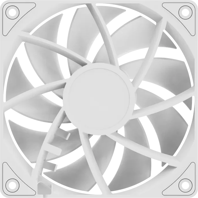 Вентилятор корпуса Ocypus Gamma F12, 120mm, 1300RPM, белый — 3