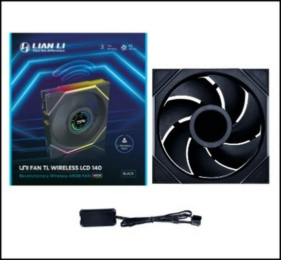 Вентилятор Lian Li UNI FAN TL, 140mm LCD, чёрный — 2