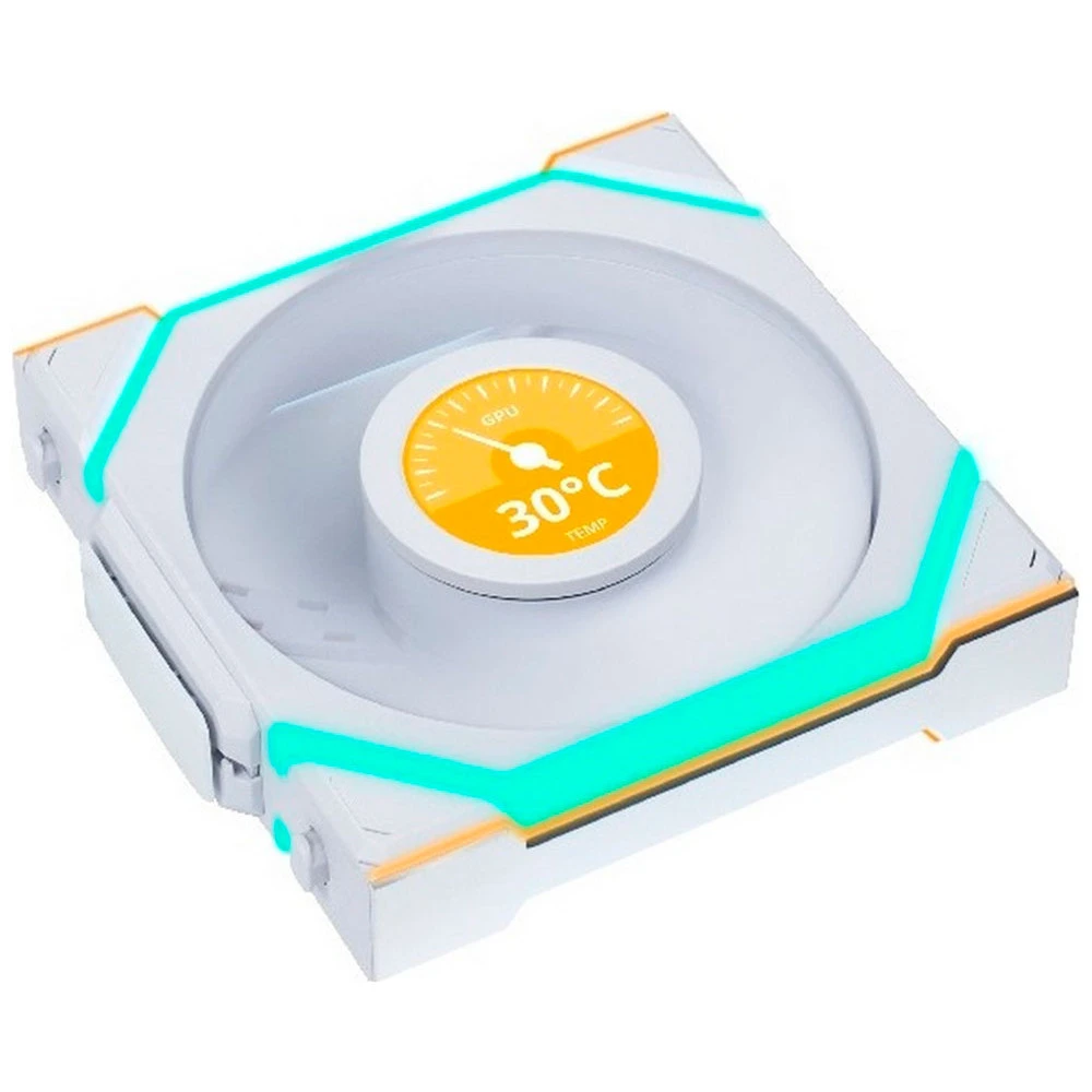 Вентилятор для корпуса Lian Li UNI FAN SL WIRELESS LCD 3x120mm White G99.12SLLCD1W3W.00 — 5