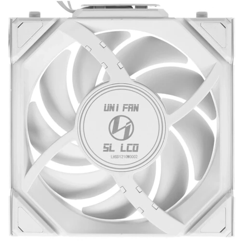 Вентилятор для корпуса Lian Li Uni Fan SL Wireless LCD 120 ARGB Reverse Blade, 12cm, 4pin, White — 2