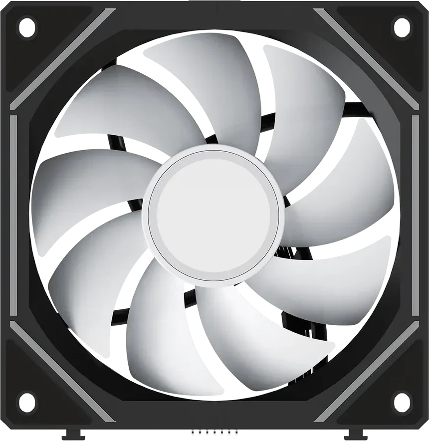 Вентилятор корпуса Ocypus Gamma F12 UNI, 3x120mm, ARGB, чёрный — 4