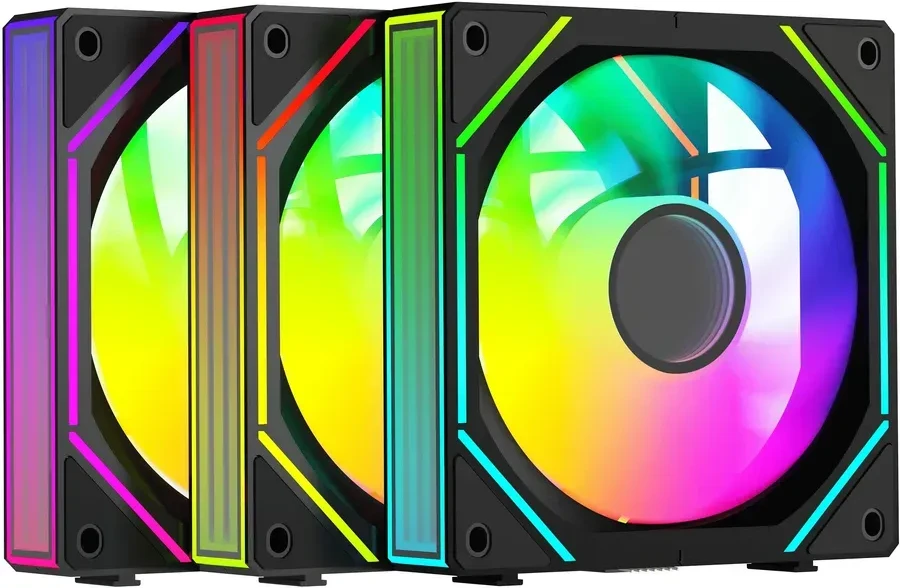 Вентилятор корпуса Ocypus Gamma F12 UNI, 3x120mm, ARGB, обратный