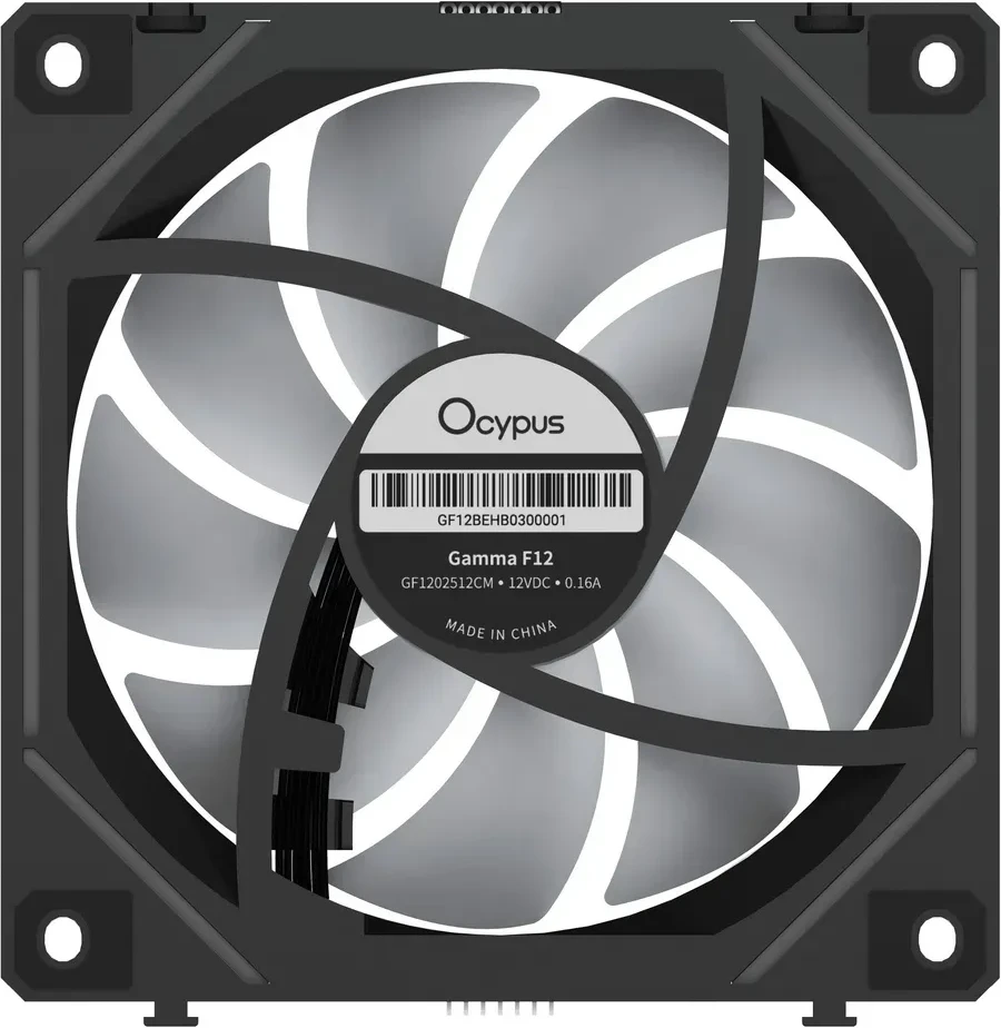 Вентилятор корпуса Ocypus Gamma F12 UNI, 3x120mm, ARGB, обратный — 4
