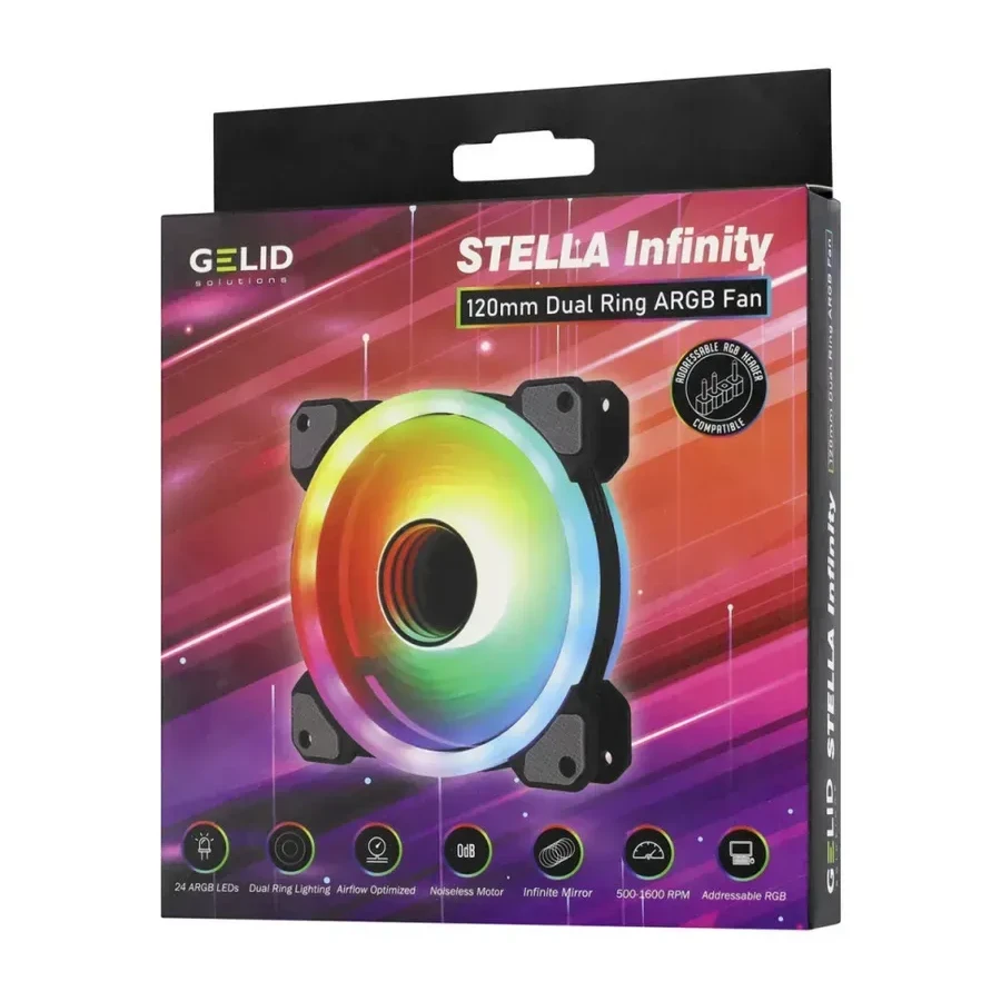 Вентилятор корпуса GELID STELLA INFINITY, 120mm, 500-1600rpm — 4