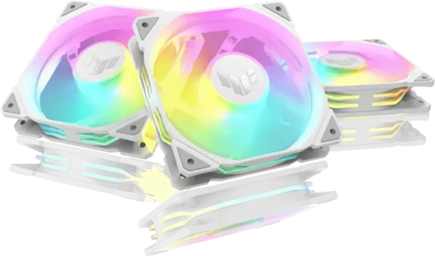 Вентилятор для корпуса ASUS TUF GAMING TR120 FAN ARGB WHITE 3IN1 120x120x28 AuraSync TR120-1/WT/3 IN